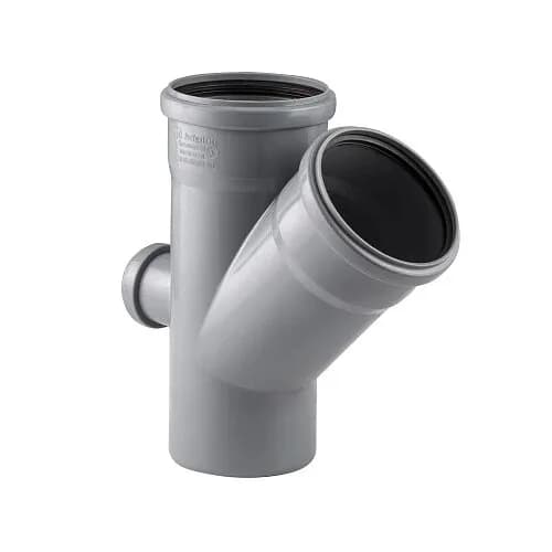 Крестовина канализационная 2-х плоск. 110/110-45/50 тыл